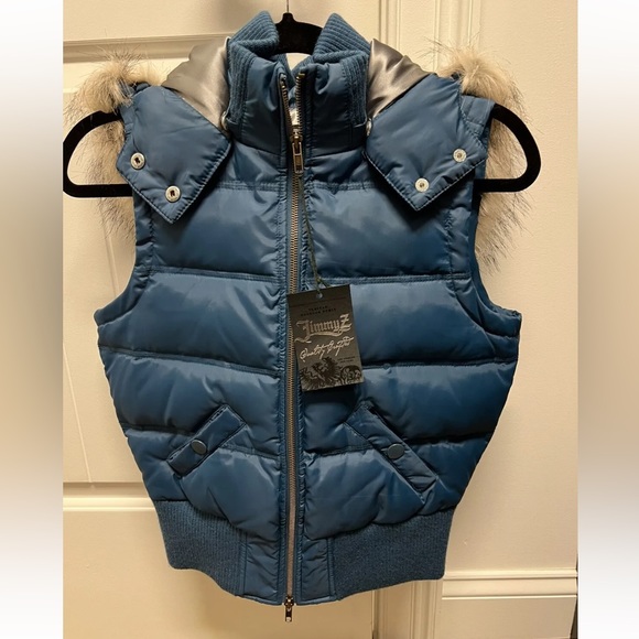 FLASH SALE!! LIMITED EDITION AMAZING NWT ‘JimmyZ’ Women’s Hooded Puffer Vest! - Picture 2 of 12